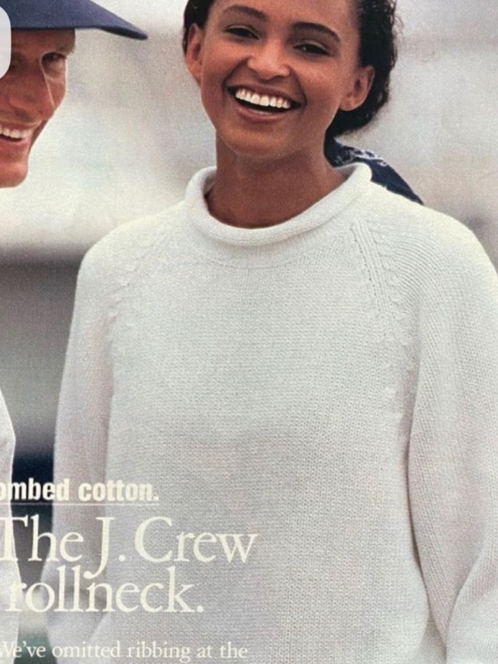 J. Crew 1988 Cotton Rollneck Sweater
